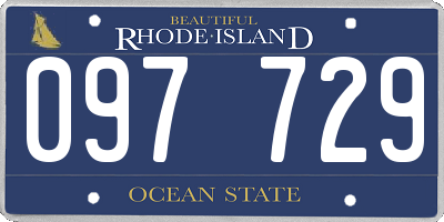 RI license plate 097729