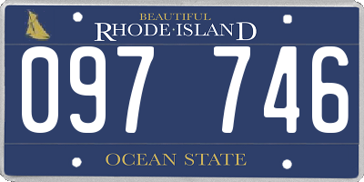 RI license plate 097746