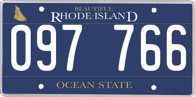 RI license plate 097766