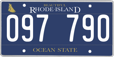 RI license plate 097790