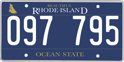 RI license plate 097795
