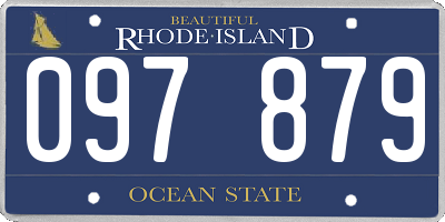 RI license plate 097879