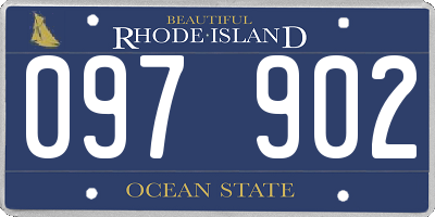 RI license plate 097902