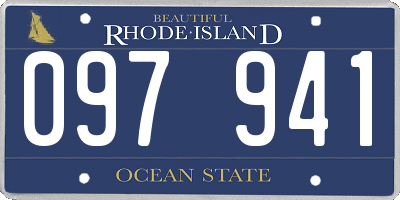 RI license plate 097941