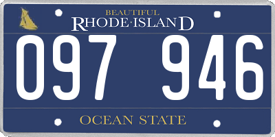 RI license plate 097946
