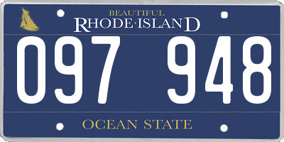 RI license plate 097948