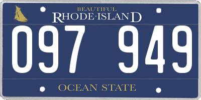 RI license plate 097949