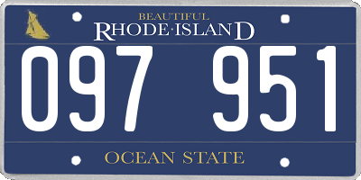 RI license plate 097951