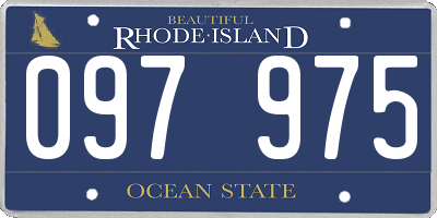 RI license plate 097975
