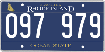 RI license plate 097979
