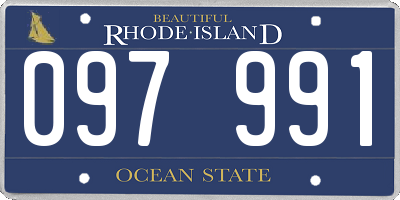RI license plate 097991