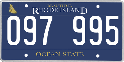 RI license plate 097995