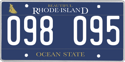 RI license plate 098095