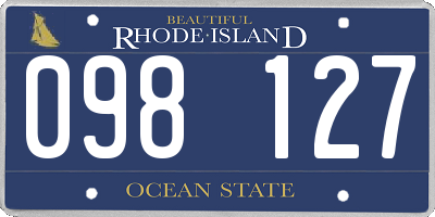 RI license plate 098127