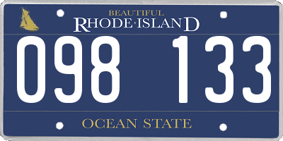 RI license plate 098133