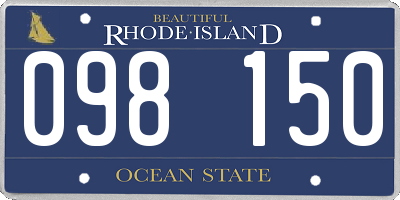 RI license plate 098150