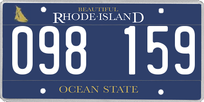 RI license plate 098159