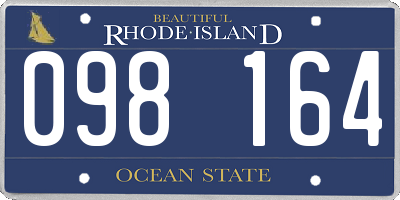 RI license plate 098164