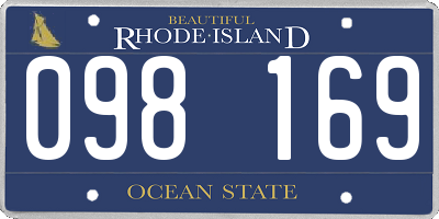RI license plate 098169