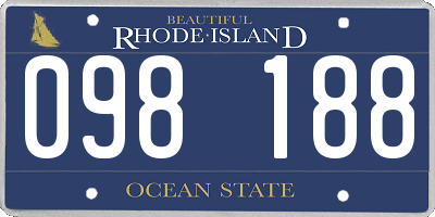 RI license plate 098188
