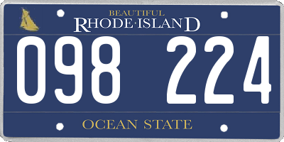 RI license plate 098224