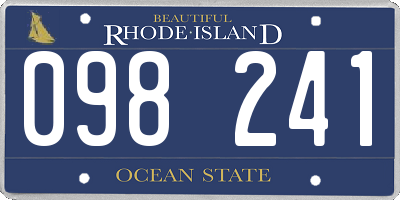 RI license plate 098241