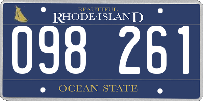 RI license plate 098261