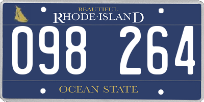 RI license plate 098264