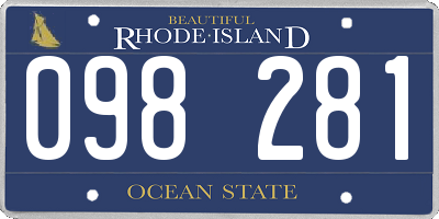 RI license plate 098281