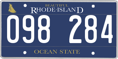 RI license plate 098284