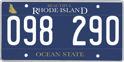 RI license plate 098290