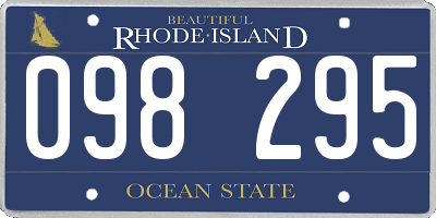 RI license plate 098295