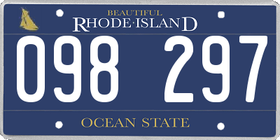 RI license plate 098297
