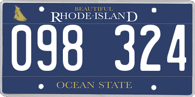 RI license plate 098324