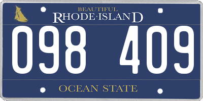 RI license plate 098409