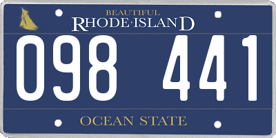 RI license plate 098441