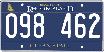 RI license plate 098462