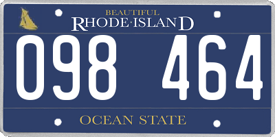 RI license plate 098464