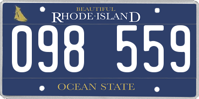 RI license plate 098559