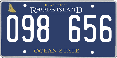 RI license plate 098656