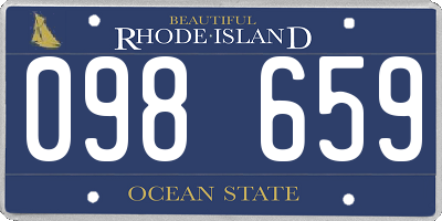RI license plate 098659