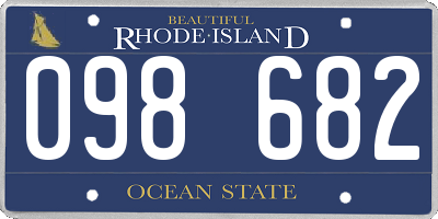 RI license plate 098682