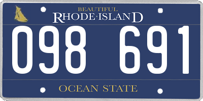 RI license plate 098691