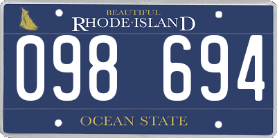 RI license plate 098694