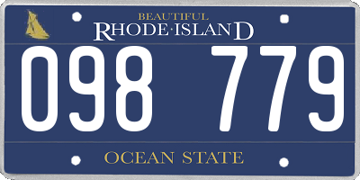 RI license plate 098779