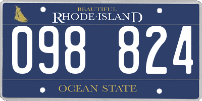 RI license plate 098824