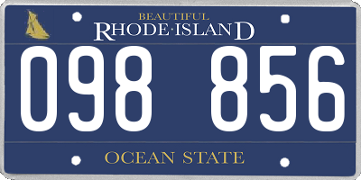 RI license plate 098856