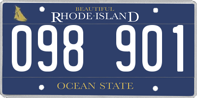 RI license plate 098901