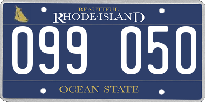 RI license plate 099050