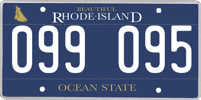 RI license plate 099095